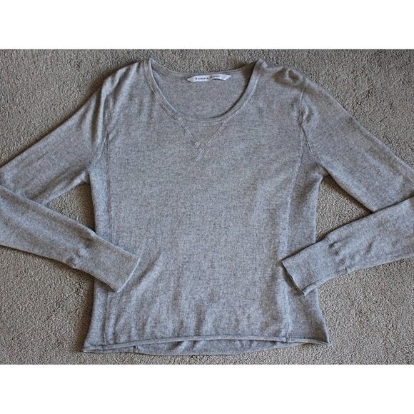 Athleta - Pave Dima 100% Cashmere Sweatshirt Sweater, Grey, XL - Picture 7 of 9